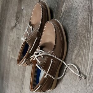DAVID STONE BOAT SHOES SIZE 8